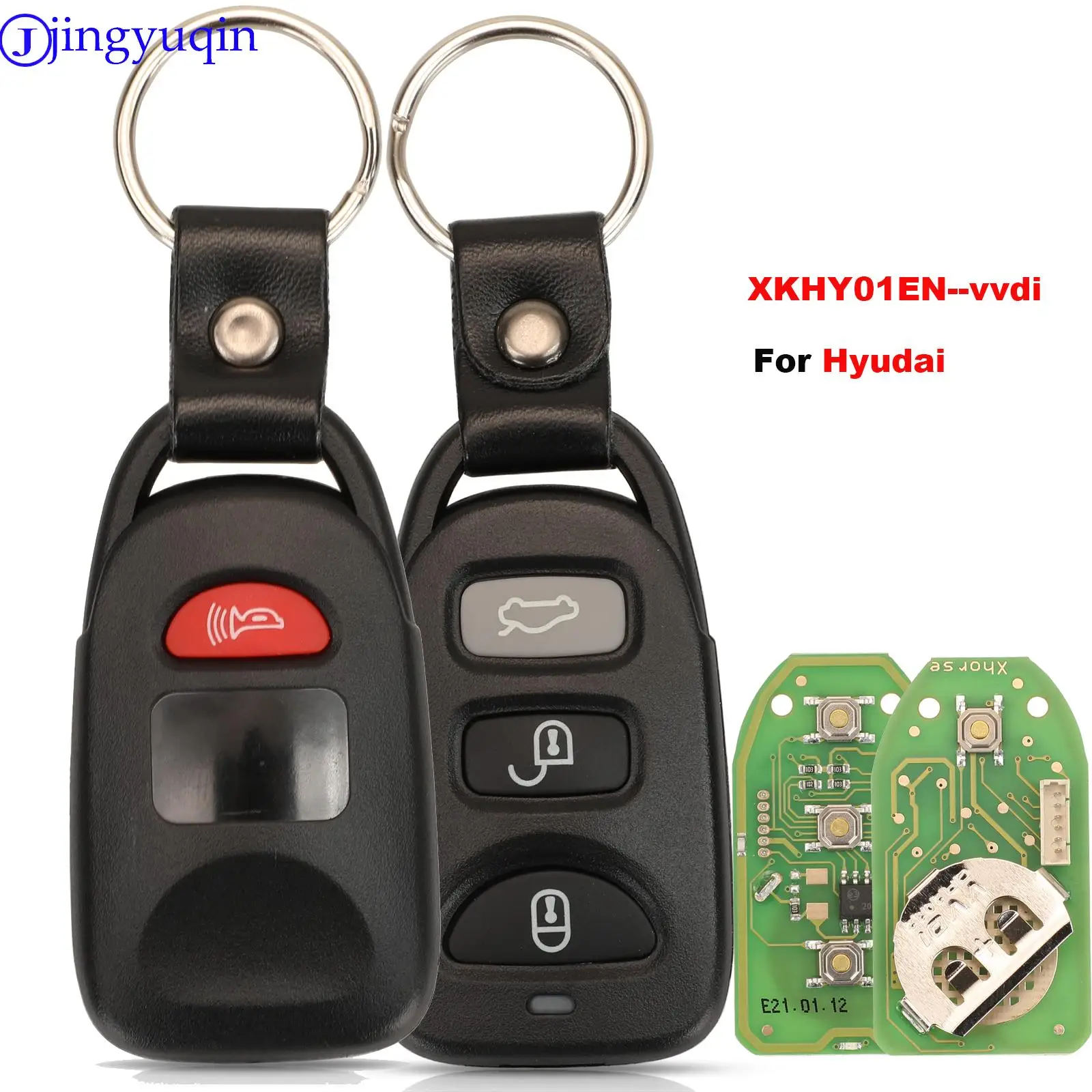 Xhorse jingyuqin XKHY01EN Wire Remote Car Key For Hyundai 3+1 Buttons English Version VVDI 4Buttons