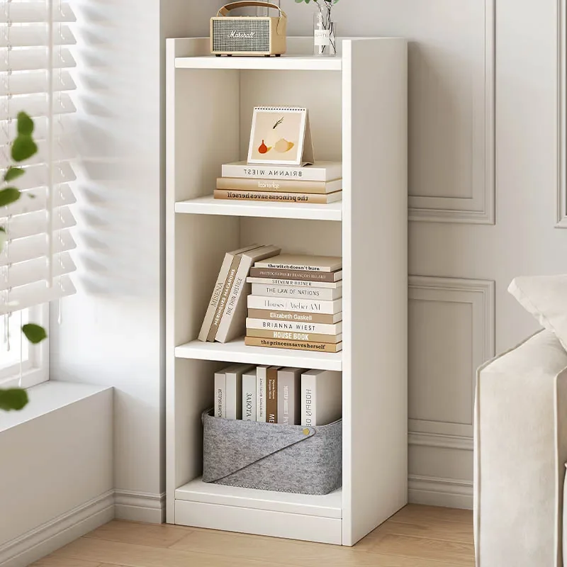 Floor to Ceiling Bookshelf Wall Corner Narrow Cabinet Storage Locker Free Combination Grid Household Bookcase