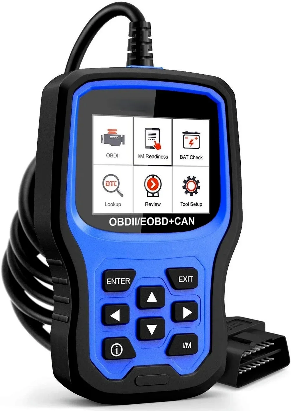 Upgraded Graphing Battery Test, Check Engine Code Reader With Full OBD2 Function, Enhanced Code Definition Car Diagnostic Tool