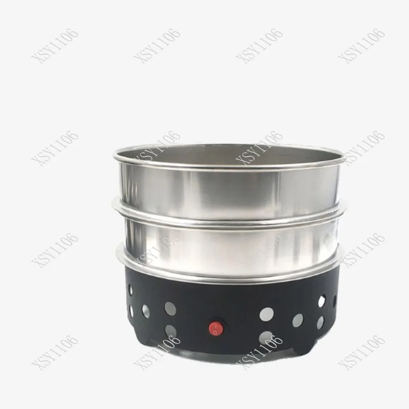 

Stainless Steel Coffee Bean Roaster with High Suction Rapid Cooling Radiator 60-Mesh Sieve Chaff Remover for Perfect Brew