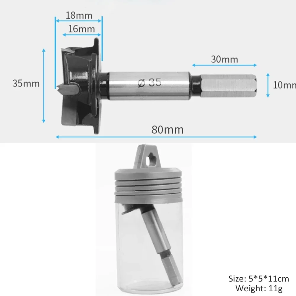 

35mm For Cabinet Hinge Boring Jig for Wood Doors with ABS Locator Plate and Alloy Drill Bit for Accurate Installation