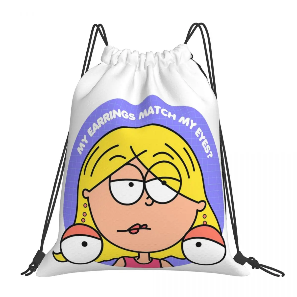 Lizzie Mcguire Backpacks Fashion Portable Drawstring Bags Drawstring Bundle Pocket Sports Bag Book Bags For Travel School