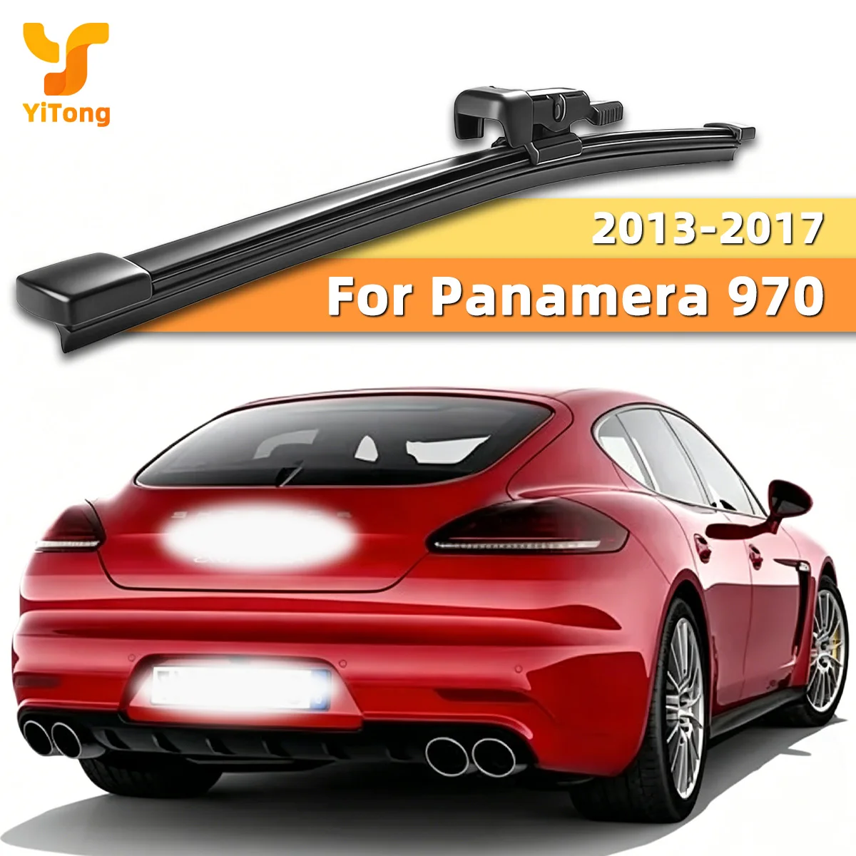 Yitong Rear Window Wiper Blades Are Suitable For Porsche Panamera 970 2013-2017 High-Definition Silent Rubber Strip Wiper Blades