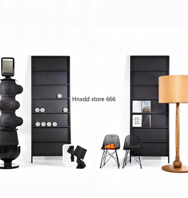 Magazine solid wood bookshelf, minimalist style storage shelf, display display shelf