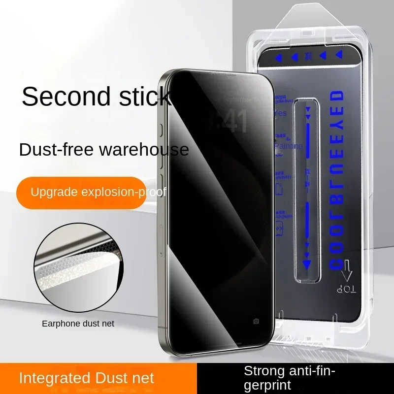 

2Pcs Screen Protector for iPhone 16 14 13 Pro Max Glass Anti Spy Full Tempered Glass Protection for iPhone 16 Pro Plus