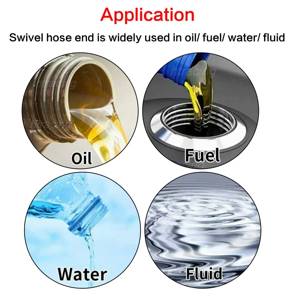 AN8 AN10 الفولاذ المقاوم للصدأ PTFE خط الوقود 20FT 6 10 تركيبات خرطوم عدة TF-1055