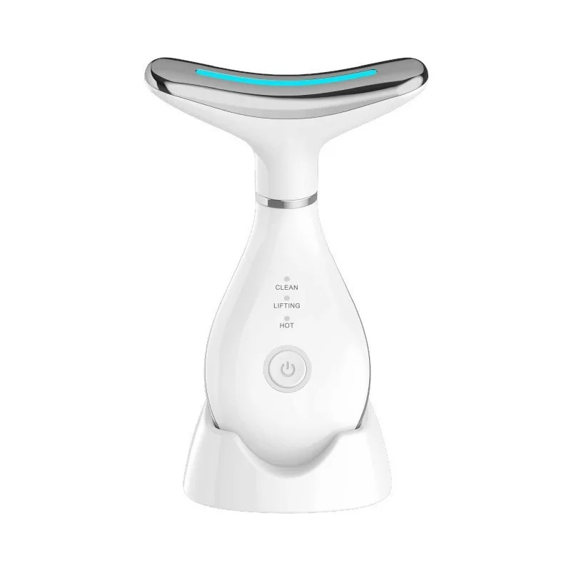 Whale Shape Neck Massager Vibration Face Lifting Device LED Photon Skin Rejuvenation Import Beauty Instrument Anti Wrinkle Tool