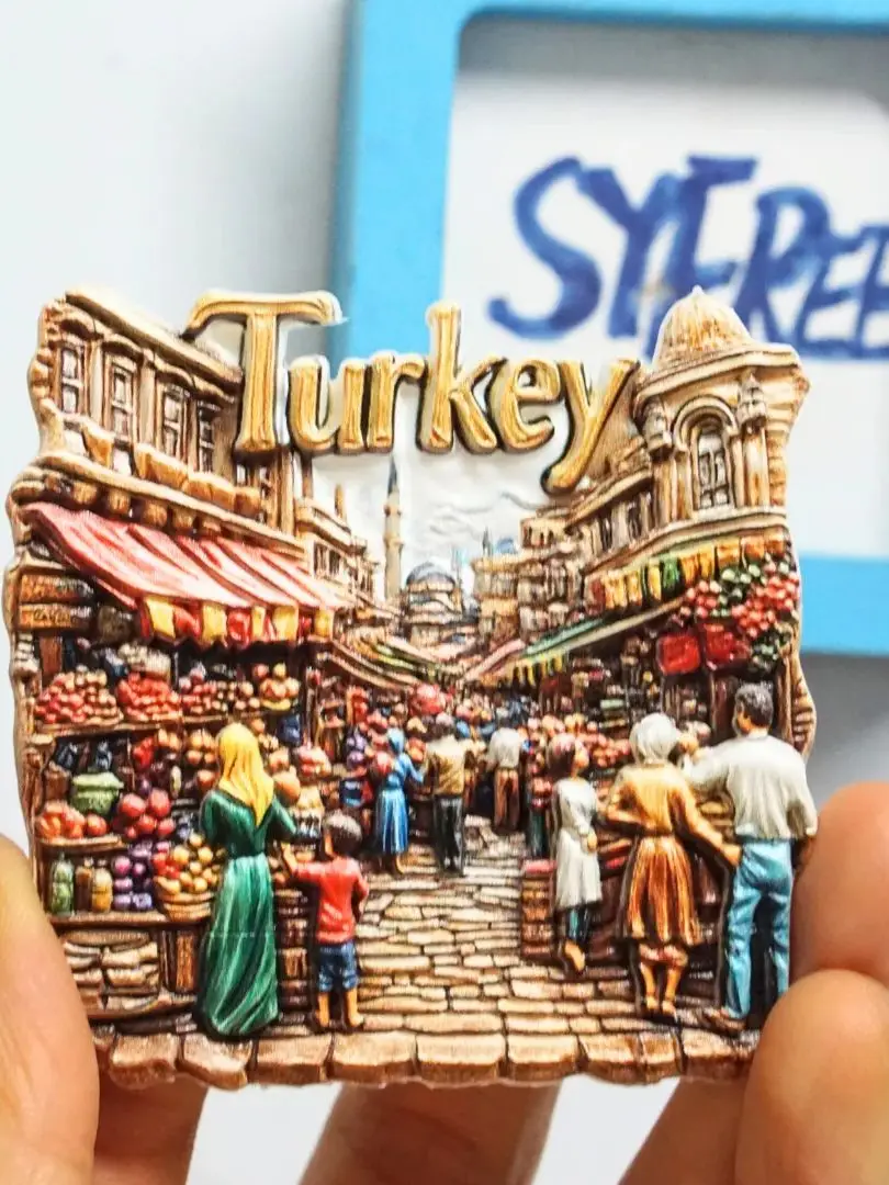 مغناطيس ثلاجة بمناظر طبيعية تركية، مغناطيس ثلاجة غروب الشمس تركيا، مغناطيس ثلاجة تركيا للسفر، ملصقات ثلاجة لعرض الشارع في تركيا، #5