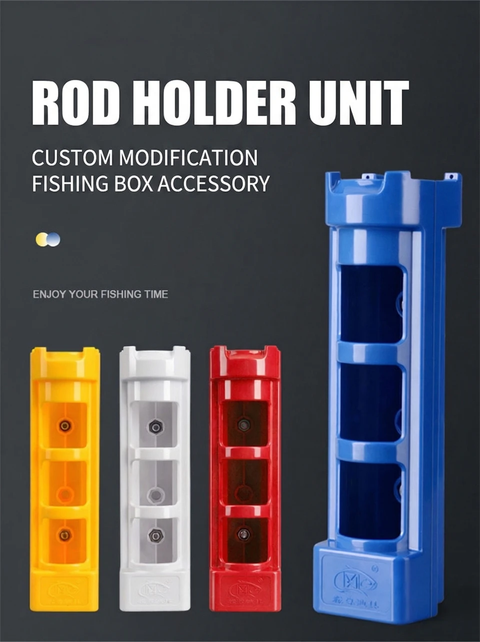 Angelrutenhalter für Tackle Box – tragbarer Rutenständer mit Befestigungsklemme für Bass-/Kajakangeln, Raft-/Karpfenangeln – Detail 1