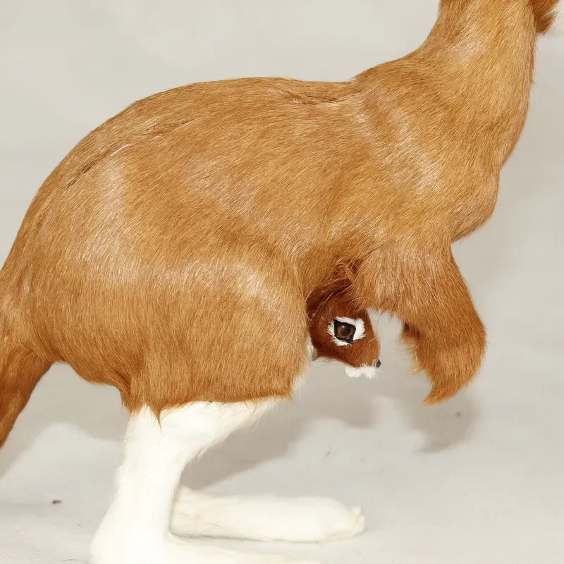 for Lifelike Kangaroo Hand Puppet Plush Toy Stuffed Animal Doll Soft Furry Simulation Gift for Kids Baby Role Play Education