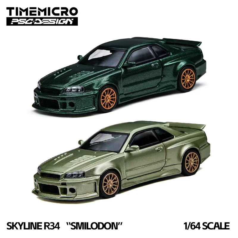 

[PreSale] Time Micro × PSC DESIGN 1:64 Impreza "RAIDER" Grey / Charger "Brawler" Police / GT3 RS BEETLE / R34 Diecast Model Car
