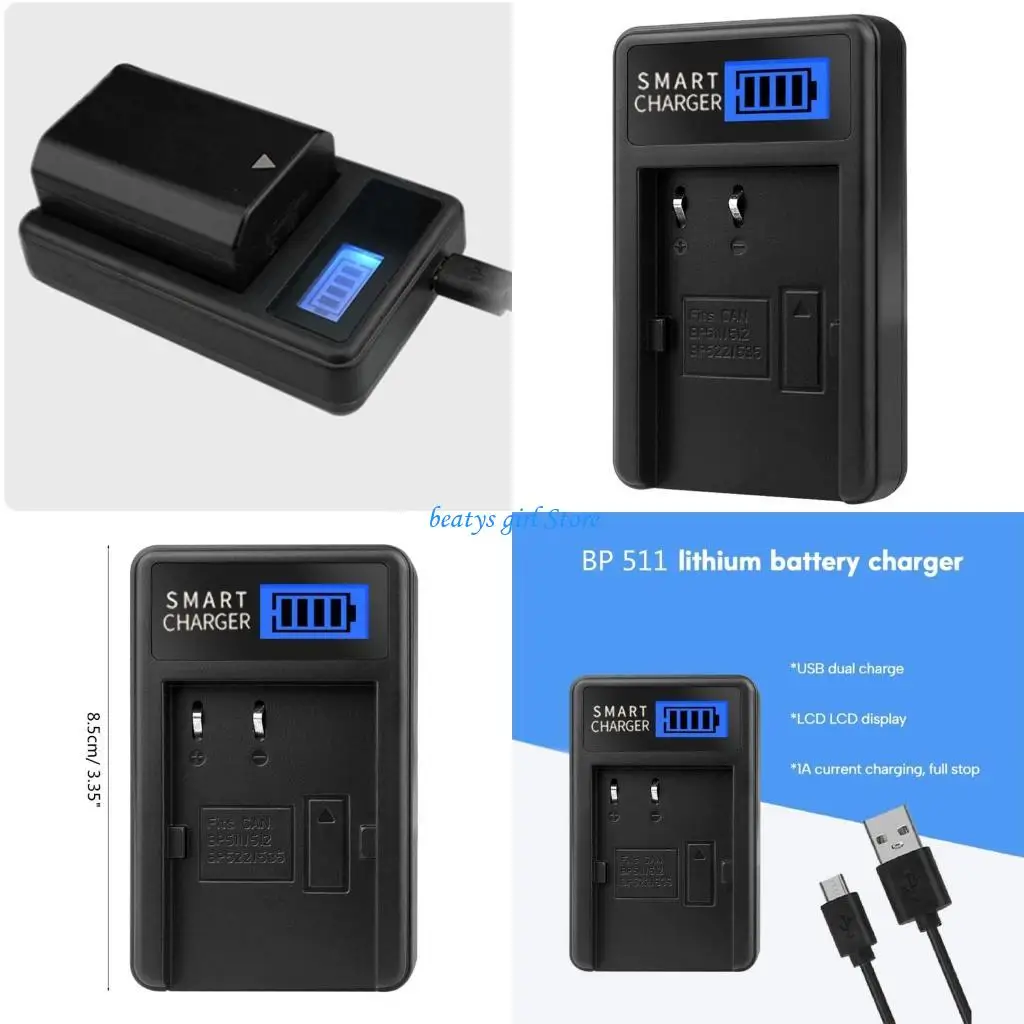 

C7AB Travel Friendly Camera Battery Never Run Out of Power for BP511 Cameras