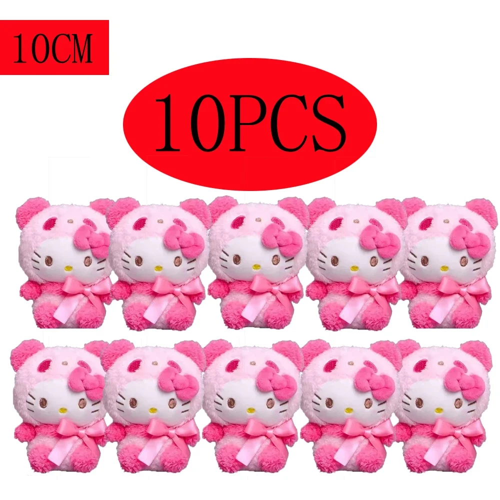 

10 шт. брелок плюшевый аниме Куроми кукла брелок Hello Kitty Plushie Cinnamoroll брелки сумка кулон игрушка подарок для девочек