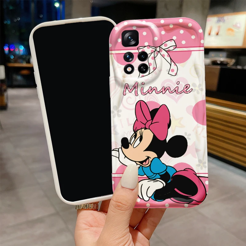 Disney Cartoon Minnie Cute For Xiaomi Redmi Note 13 12 12S 11S 11 10 9 8 10A 9C 9T Pro Plus 5G Wave Oil Soft Phone Case