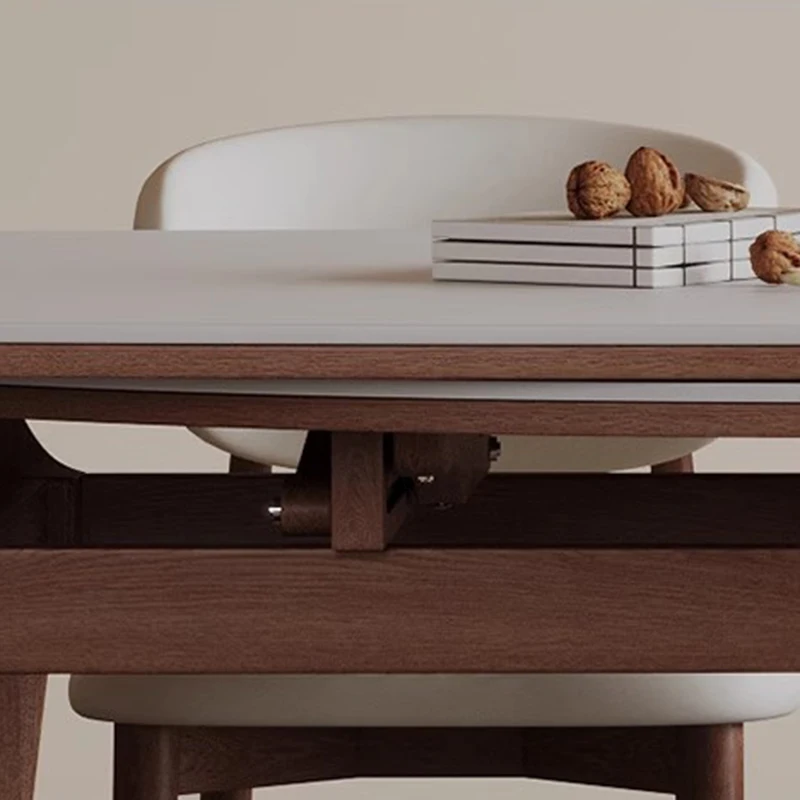 طاولة طعام عتيقة قابلة للتمديد، أطقم غرف خشبية مستطيلة، طاولة طعام للحديقة، تصميم متعدد الوظائف، أثاث ميسا قابل للطي