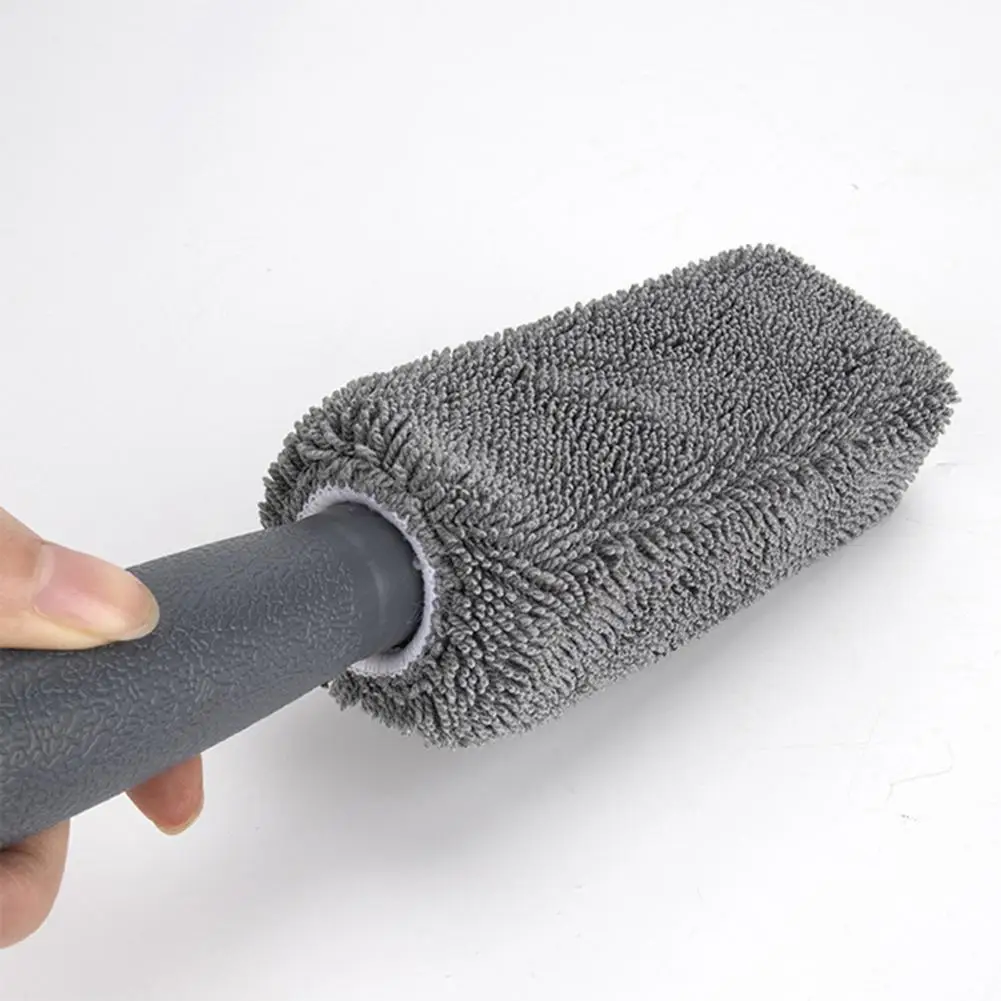 Wheel Brush  Convenient Strong Water Absorption Microfiber  Wheel Wash Brush Tire Rim Detailing Brush Auto Accessories