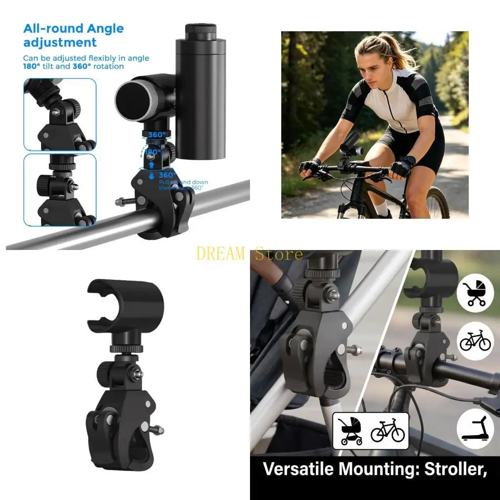 Fan Clip Mount with Screw Clamp for ChillPill Fan Stroller or Bike Attachment Best Sale