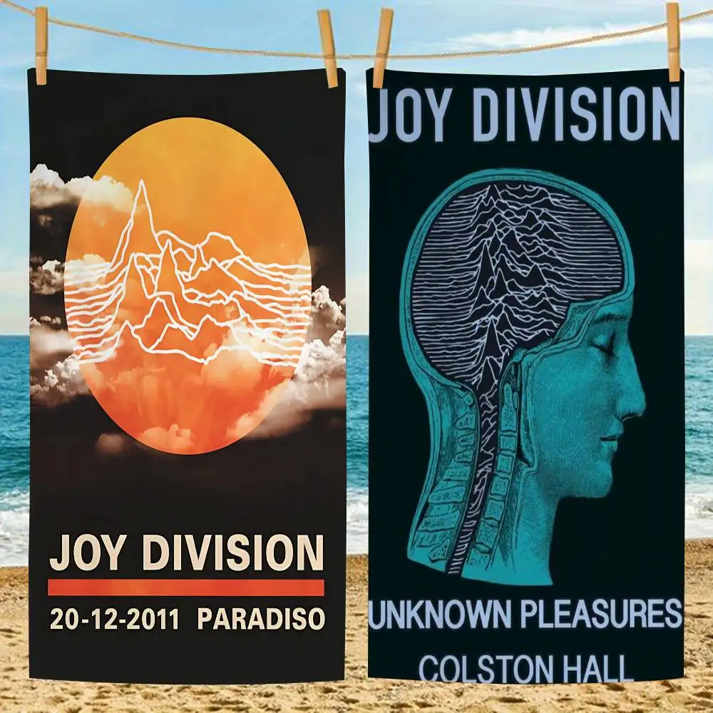 British Post Punk Band J-Joy D-Division Microfiber Blanket Drying Beach Towels Oversized Printing Super Absorbent Pool Towel