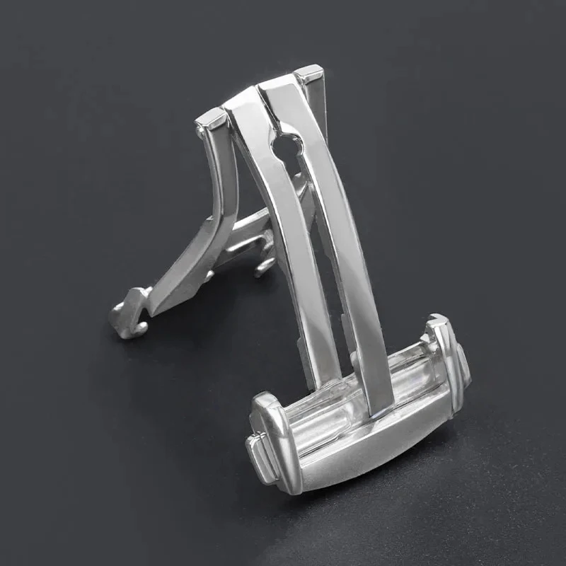 مشبك فراشة نشر سريع الإصدار لساعة أوميغا 316L تصميم أصلي من الفولاذ ملحقات مشبك قابل للطي