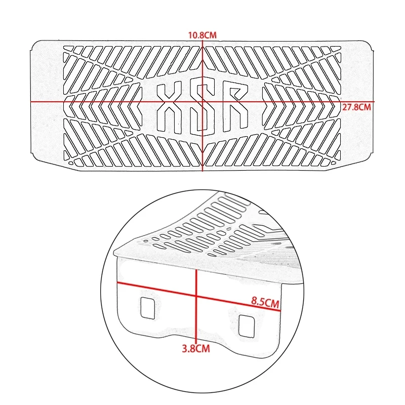 MTKRACING For YAMAHA XSR155 XSR 155 2019 2020 2021 2022 Motorcycle Accessories Radiator Guard Water Tank Protection Grille