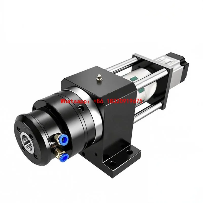 Cyclmotion CNC JAC-15+DR25 Compact Pneumatic Rotary Chuck with Integrated Spindle Precision Hollow Automation Workholding