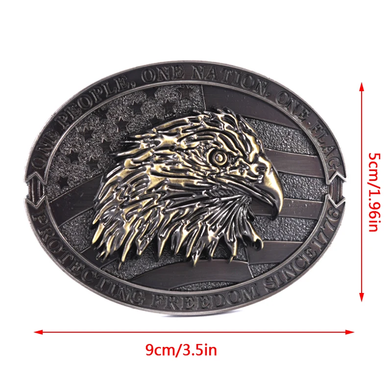 Eagle Metal Cool Belt Buckles For Man Unisex Western Fashion Buckle Cowboys Cowgirls Paracord Buckle Luxury