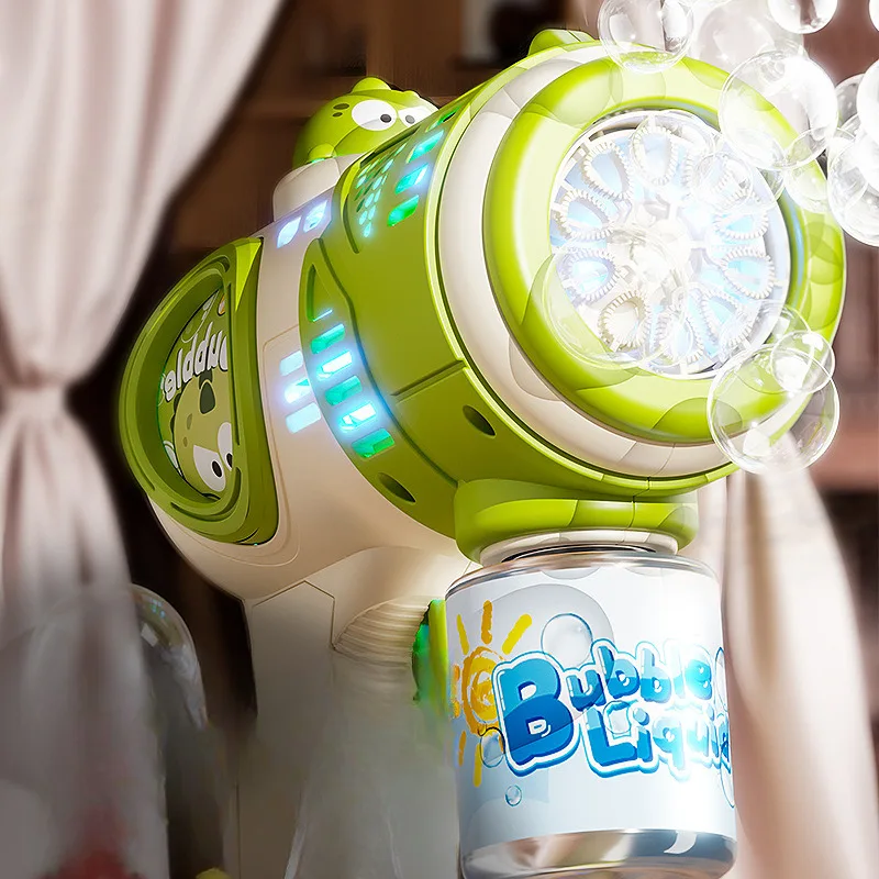 Neue Automatische Bubble Gun Für Kinder Multi Loch Handheld Blase Gebläse Maschine Elektrische Blase Maker Spielzeug Für Mädchen Und Jungen