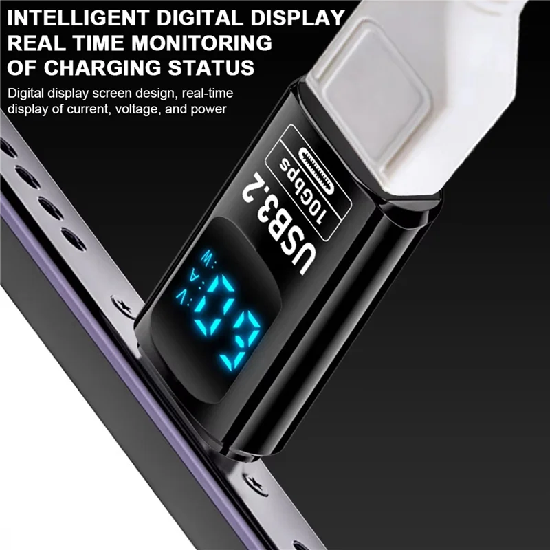 A25P 2 قطعة شاشة LED رقمية USB 3.2 محول 10Gbps 36-60 واط السلطة متر فاحص شريحة ذكية نقل البيانات USB C تمديد أ