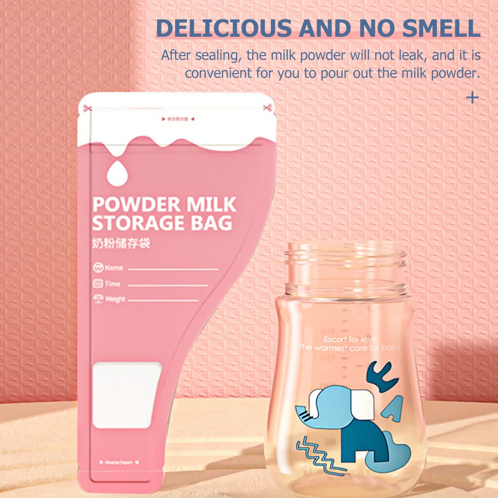 

30Pcs Baby Formula Bags Disposable Milk Powder Storage Bag Portable Leakproof Container for Travel Baby Food Formula Container