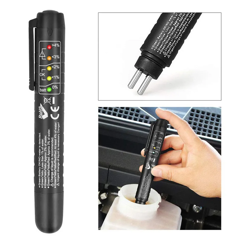 Automotive Brake Fuid Brake Oil Testing Pen Best Price Brake Fluid Tester Oil Quality Test With Liquid LED Display Testing Tools