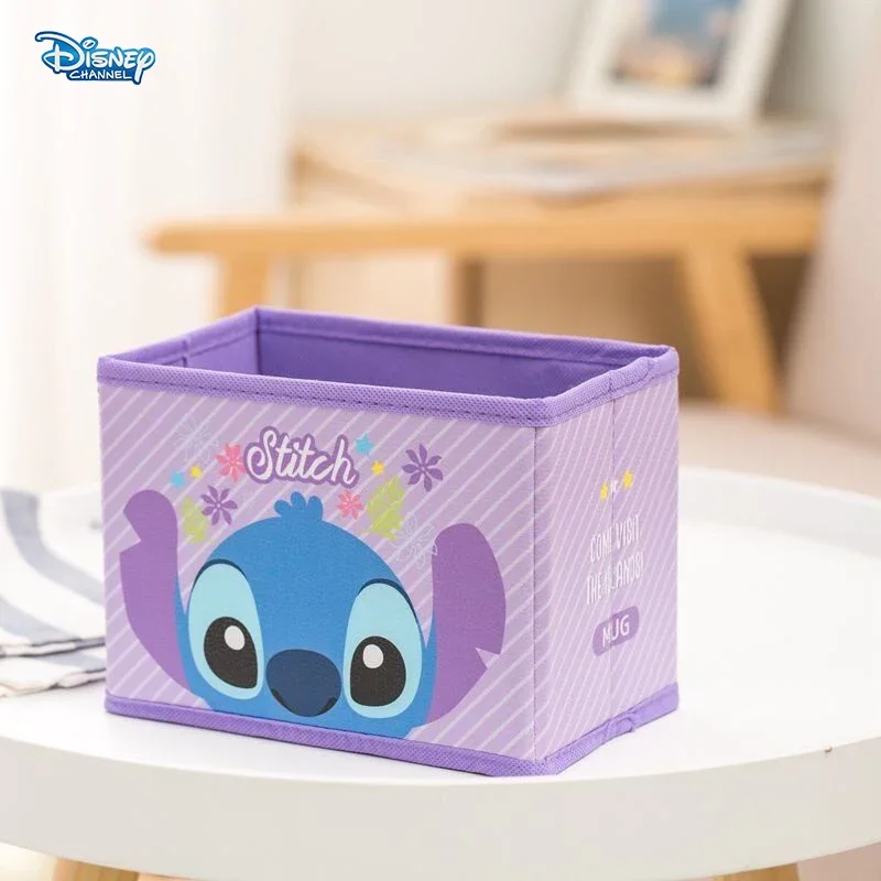 Disney Stitch Donald Duck Storage Basket Folding Eco-Friendly Multifunctional Storage Bag Cute Cartoon Party Gift Bag Packaging