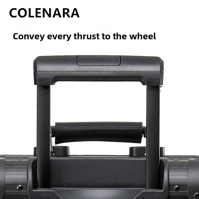 COLENARA Cabin Suitcase All Aluminum Magnesium Alloy Boarding Box Business Trolley Case 20