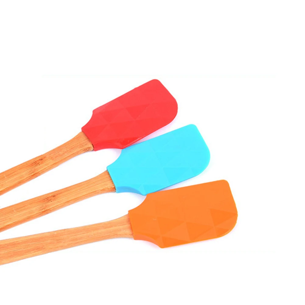 

4pcs Silicone Spatula Scraper Baking Tools Cake Decor Multifunction Cream Tool Nonstick Ecofriendly Easy Use Tapered