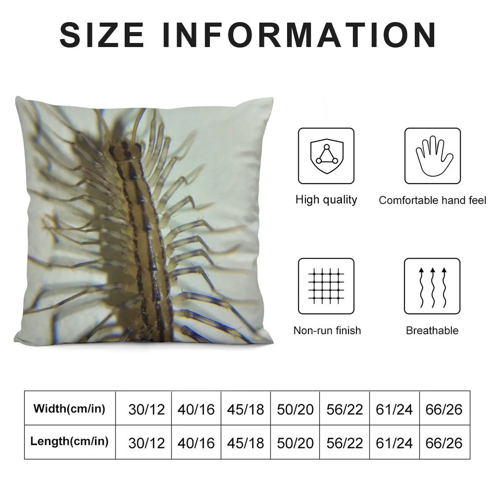 House Centipede Nymph Throw Pillow Pillow Case Pillowcase Cushion pillow