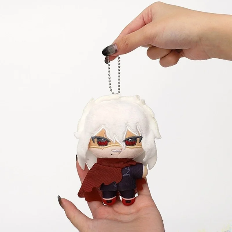 Porte-clés de Costume de combat de poupée en peluche de personnage d'anime officiel avec des cheveux pointus, figurine de collection de haute qualité