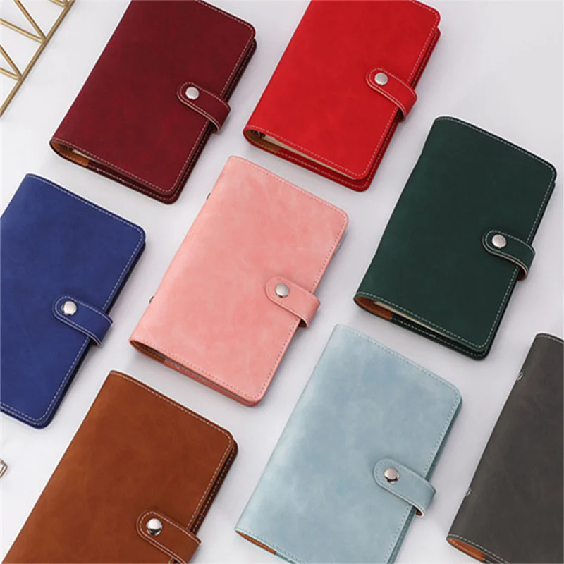 Retro Notebook Binder Ring Collect Book Diary Notepad Vintage PU Leather Note Book Replaceable Stationery Gift Traveler Journal