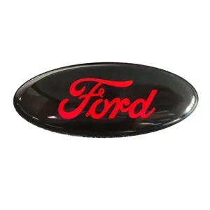 14.5x5.8cm emblema do carro para ford edge escape fiesta transit ranger fusão foco 2 3 mondeo kuga auto capô dianteiro traseiro tronco adesivo 12 principais vendas emblema ford - №1