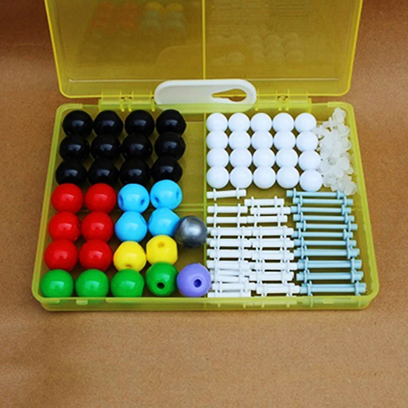 Kit de modelo molecular químico, moléculas de química orgánica inorgánica, juego de estructura de 50 átomos, experimento de enseñanza de ciencias