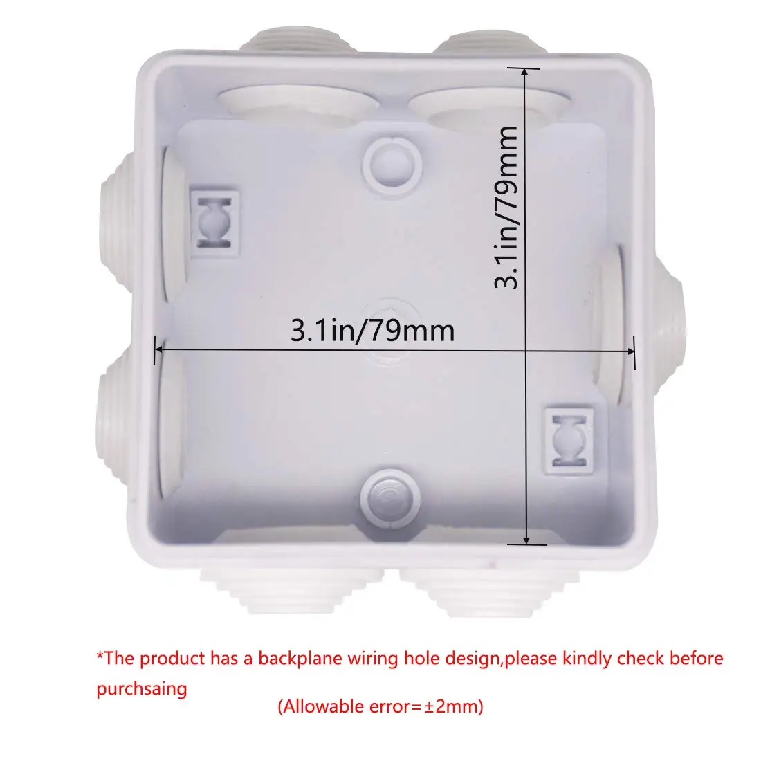 White Connection Cable Branch DIY Waterproof IP55 Power Case Junction Box Indoor Wire Shell Electric Control Boxes