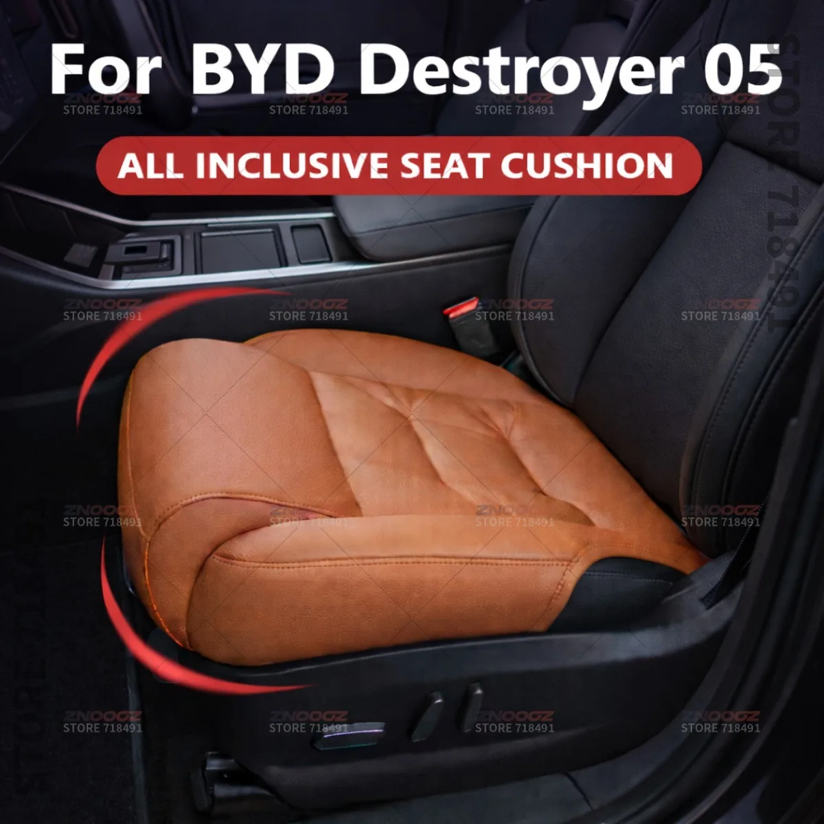 

Подушка-удлинитель для поддержки ног в сиденье автомобиля BYD Destroyer 05, накладка на сиденье из пены с эффектом памяти, аксессуары для интерьера