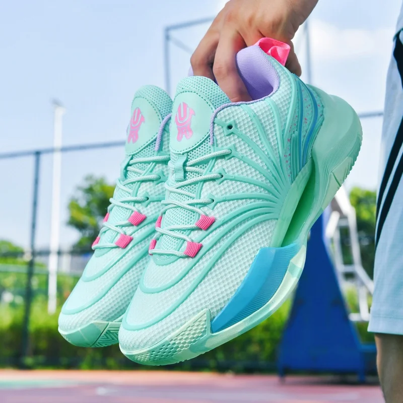 Men's Women's Luminous Basketball Shoes Fashion Stars Lightweight Breathable Sports Shoes Men Training Athletic Sneakers