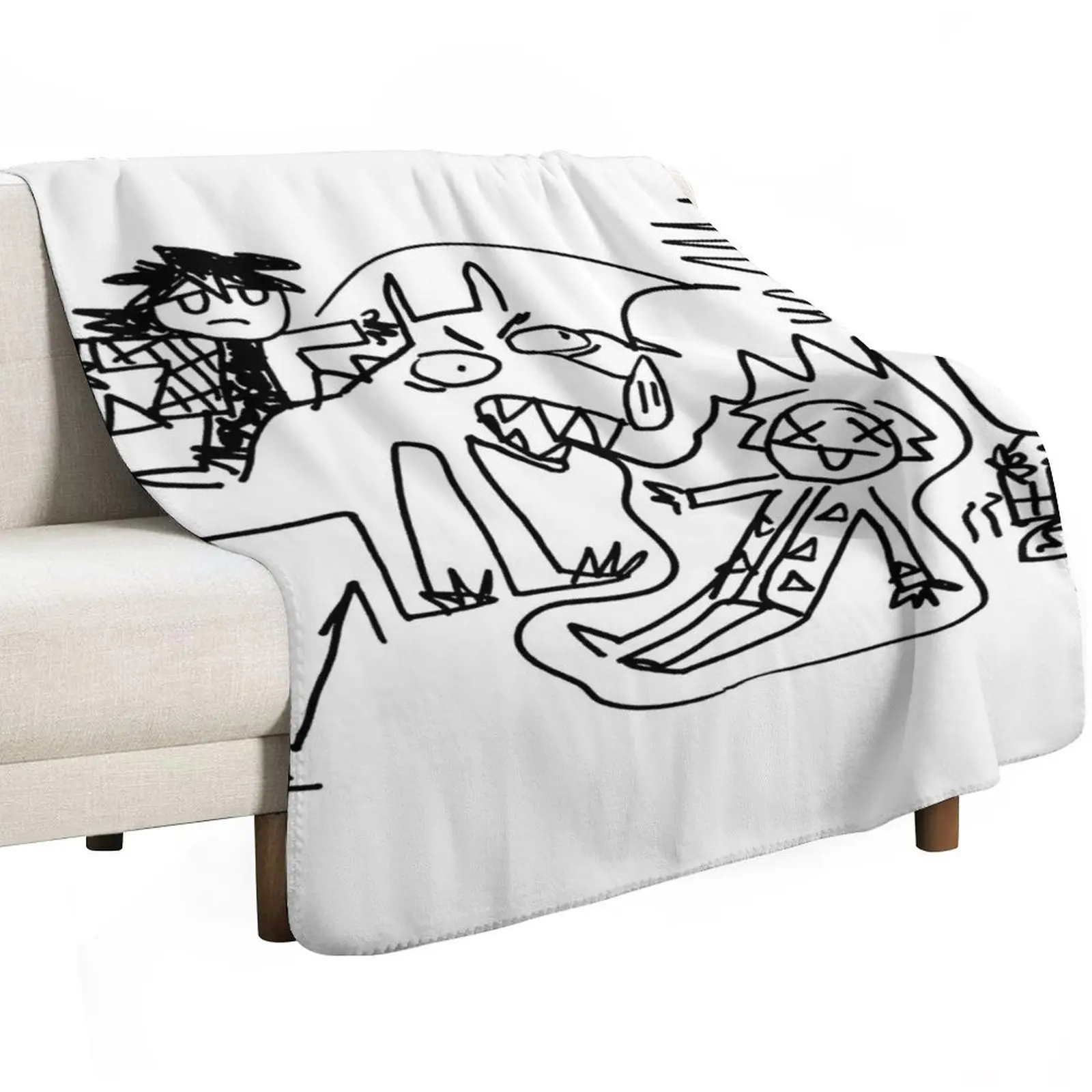 Inosuke's Masterpiece Throw Blanket Large Decorative Beds Stuffeds Hairys decorative valentine gift ideas Blankets