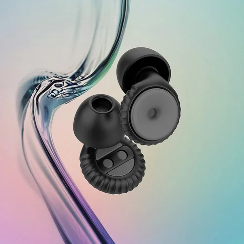 Imagen 2 del producto 1 par de tapones para los oídos reductores de ruido de silicona suave, tapones para los oídos reutilizables impermeables para nadar, tapones para los oídos para conciertos, protectores para los oídos con aislamiento acústico