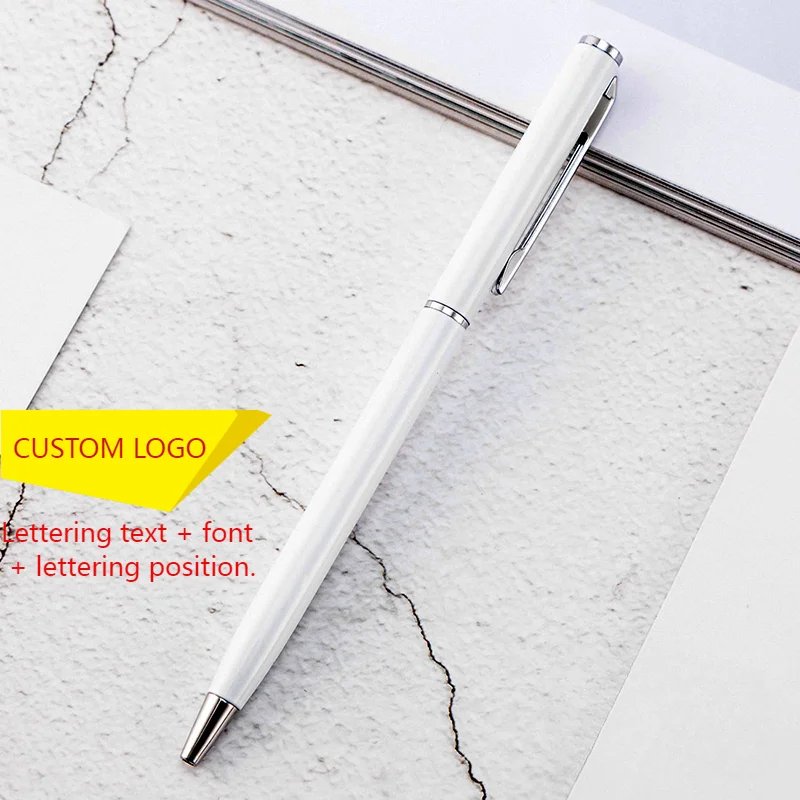 

100pcs Customized Logos Stationery Kawaii Writing Pen Ballpoint Pen Office School Supplies