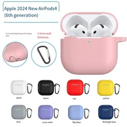 Przezroczyste etui na słuchawki Airpods 4 3 2 1, silikonowe słuchawki ochronne z TPU, odporne na upadek, odporne na wstrząsy, miękkie etui na tył