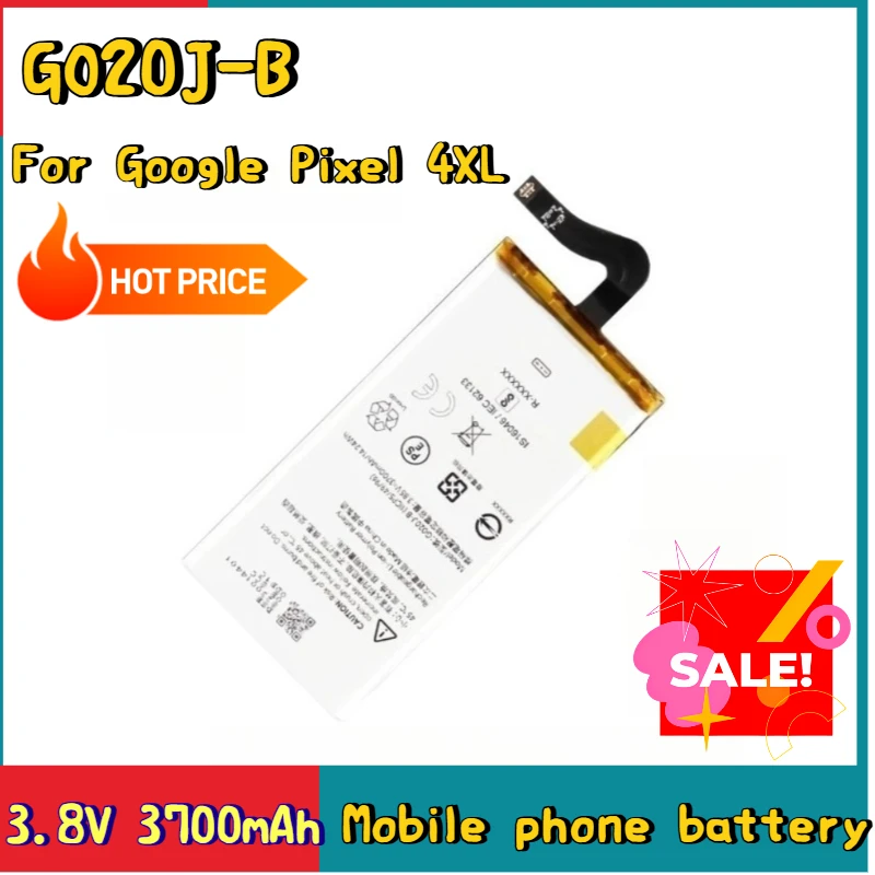 

New Phone Battery 3.85V 3700mAh G020J-B G020I-B G025J-B for Google Pixel 4 XL Pixel 4A Pixel4