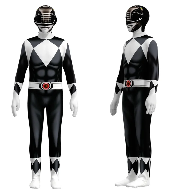 Dorosłe dzieci moc Morpher superbohater samuraj shinkager sentai rangers cosplay Fantasia kostium na Halloween maska dla chłopca mężczyźni body