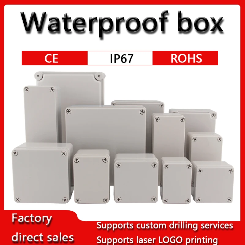 

Outdoor Waterproof Case Enclosure Plastic Box Electronic Project Case Waterproof Junction Box for Electronics