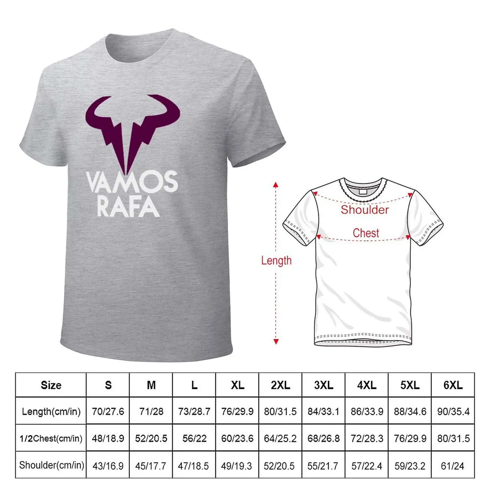 Vamos Nadal Bulls T-Shirt boys whites plus sizes summer clothes men clothes