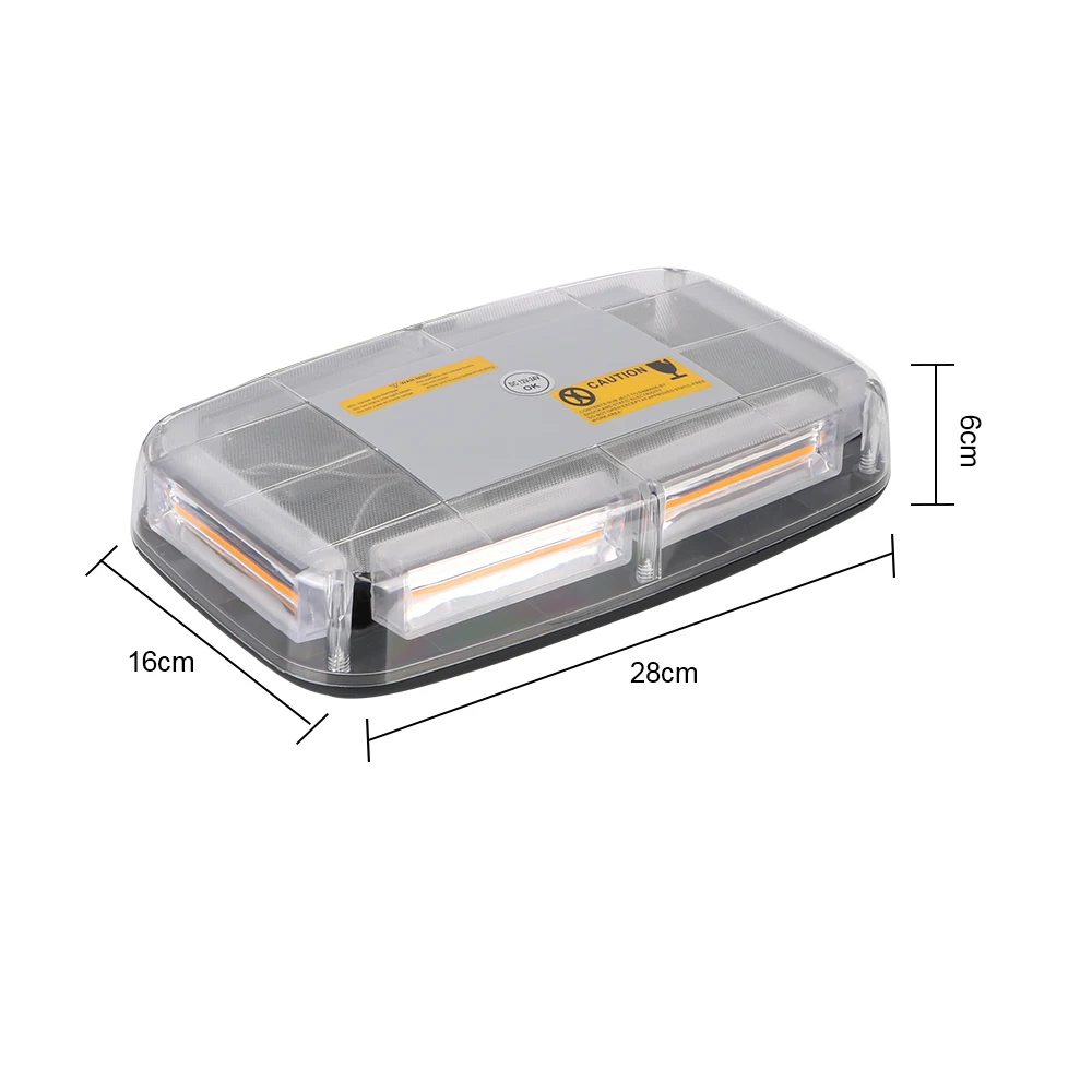 Car Strobe Warning Light DC12~24V Police Flasher Vehicle Roof Flashing Beacon Emergency Signal Lamp Yellow LED COB Ceiling Lamp